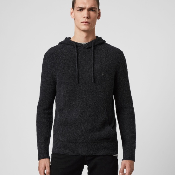 AllSaints Tolnar Boucle Yarn Hoodie - Picture 3 of 4